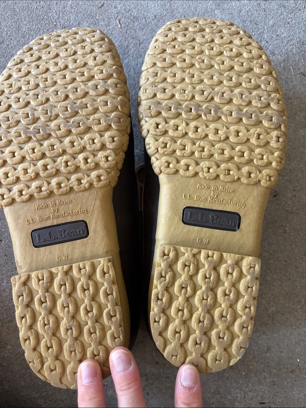 L.L. Bean Brown and Tan Duck Boots